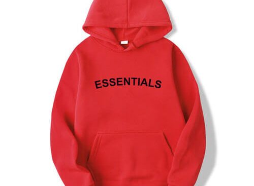 Essentials Red Hoodie