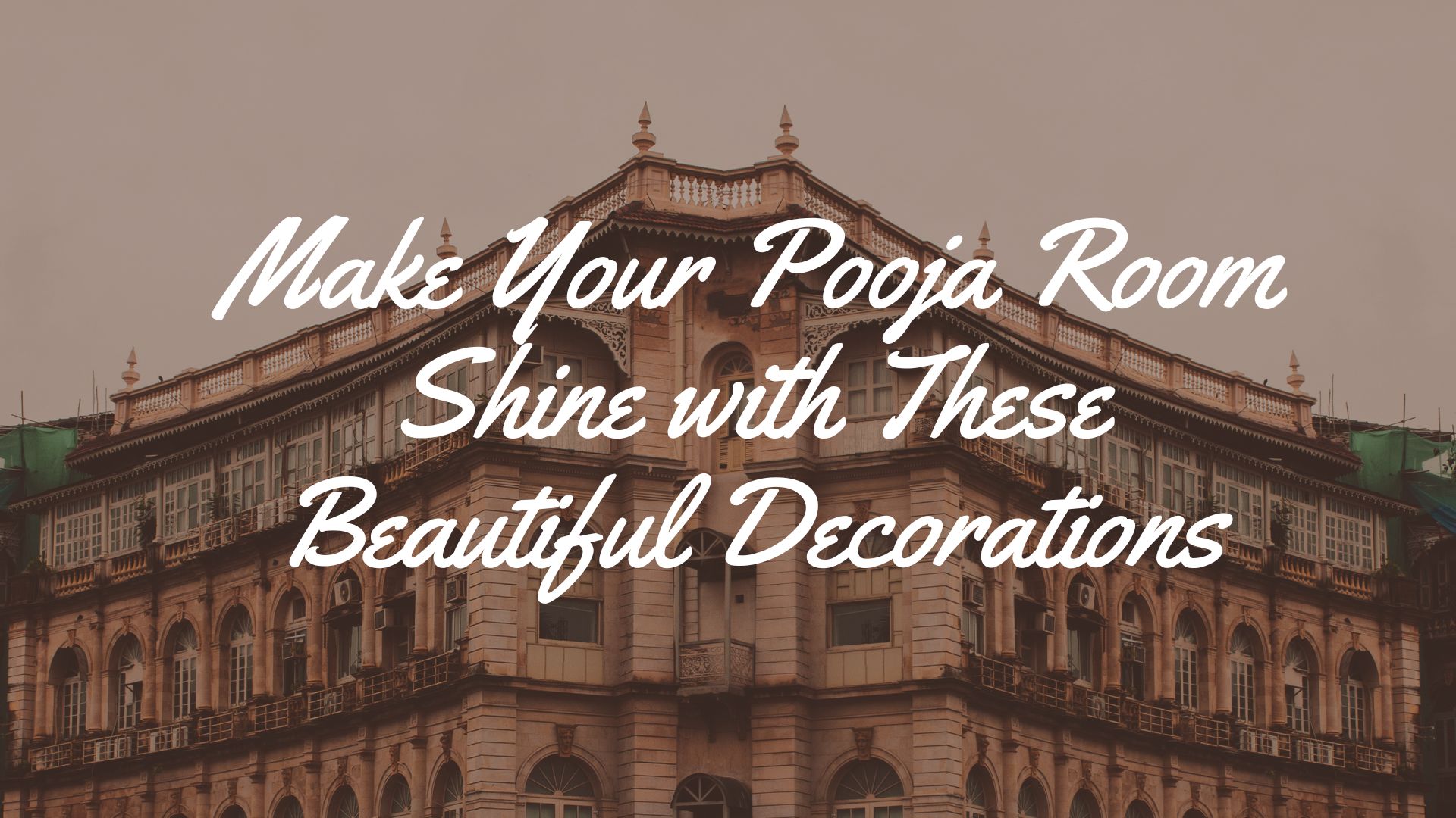 Make Your Pooja Room Shine with These Beautiful Decorations