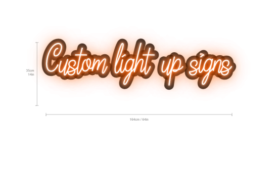 custom light up signs