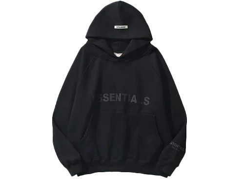 Black Essentials Hoodie Men Women