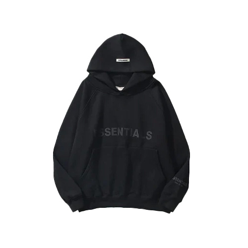 Black Essentials Hoodie Men Women