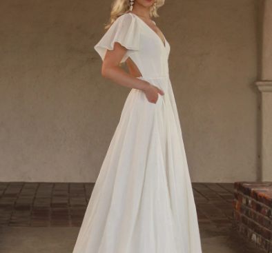 Skai Silk Boho Wedding Dress