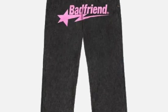 Bad-Friend-Latter-Printed-Jeans-Black-Pink-2 (1)