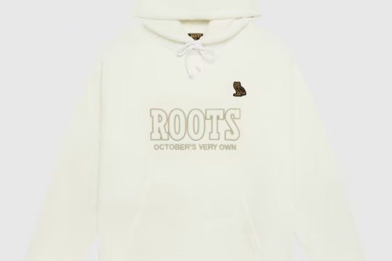 Ovo x Roots Owl Patch Hoodie Cream