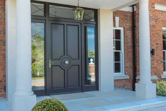 exterior doors with built-in dog doors