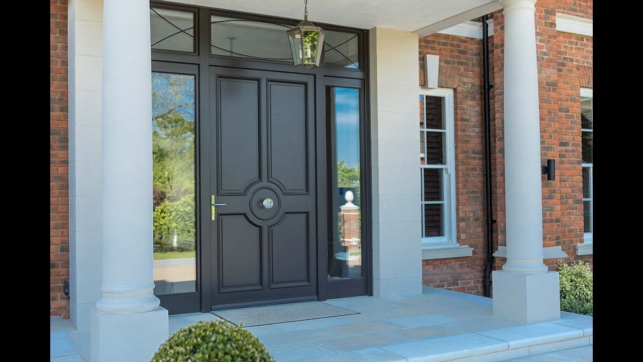 exterior doors with built-in dog doors