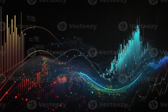 generative-ai-stock-market-chart-lines-financial-graph-on-technology-abstract-background-represent-financial-crisis-financial-meltdown-technology-concept-trading-market-concept-photo