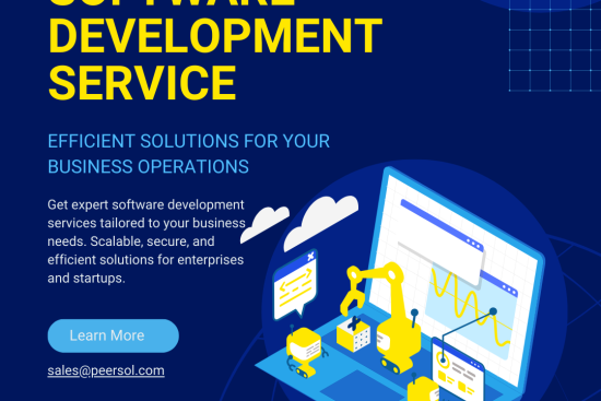 Blue And Yellow Illustrative Software Development Instagram Post