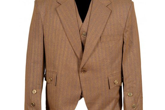 brown argyle vest